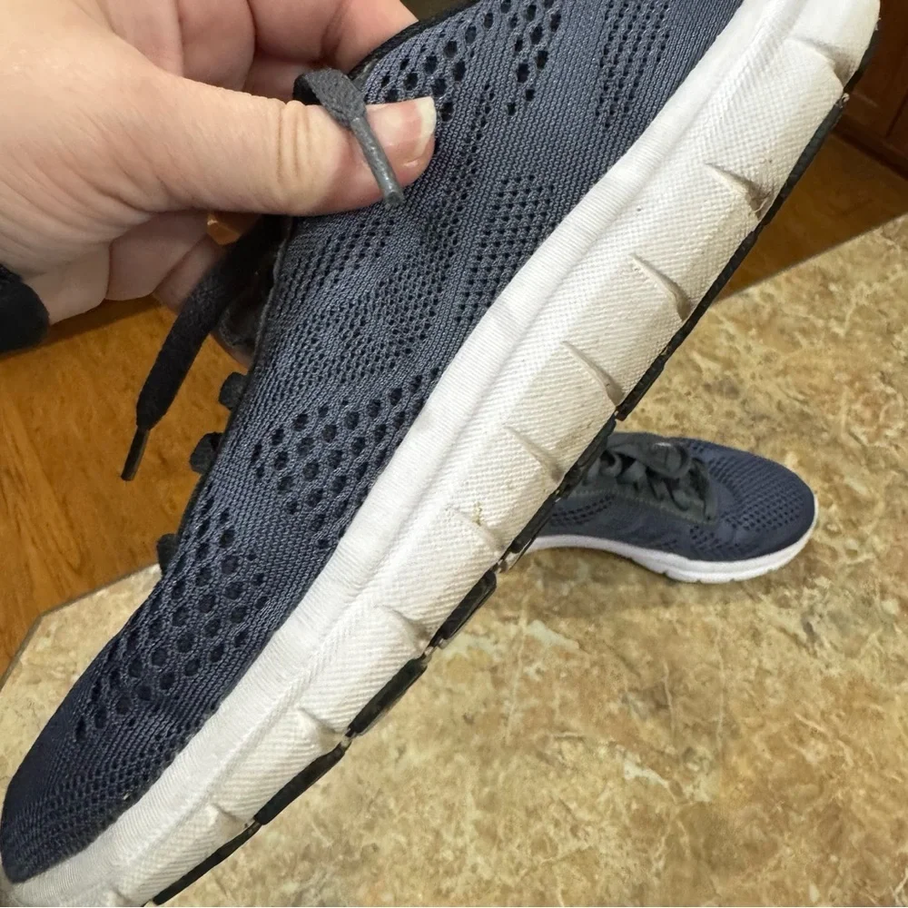 Saucony Grid Ideal Shoes Womens Size 6.5 Navy White Athletic Running Sneakers